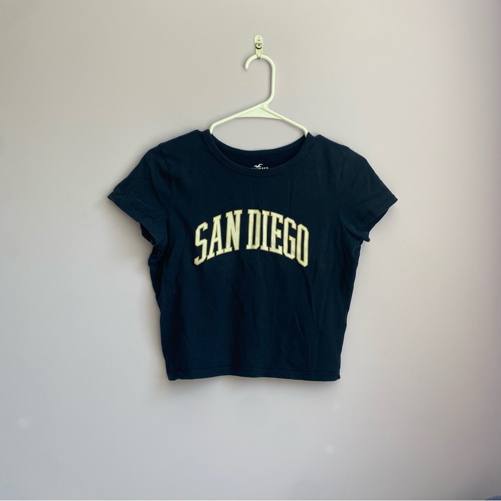 Navy San Diego Hollister Crop Top
